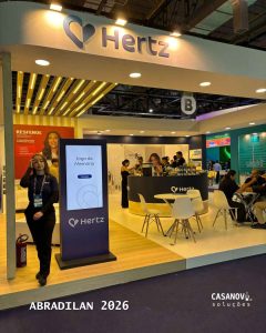 Estande da Hertz montado pela Casanova na Futuretrends