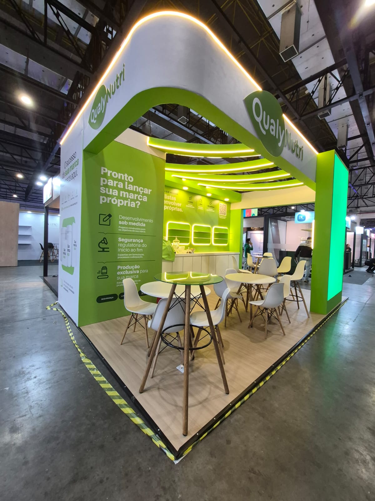 Estande Qualy Nutri na PL Connections realizado pela Casanova Soluções